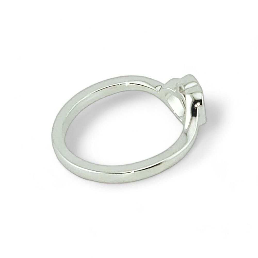 Sterling Silver Double Heart Ring - Picture 4 of 5